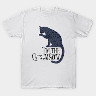 The Cat's Meow Kitty Cat Lover's Design T-Shirt